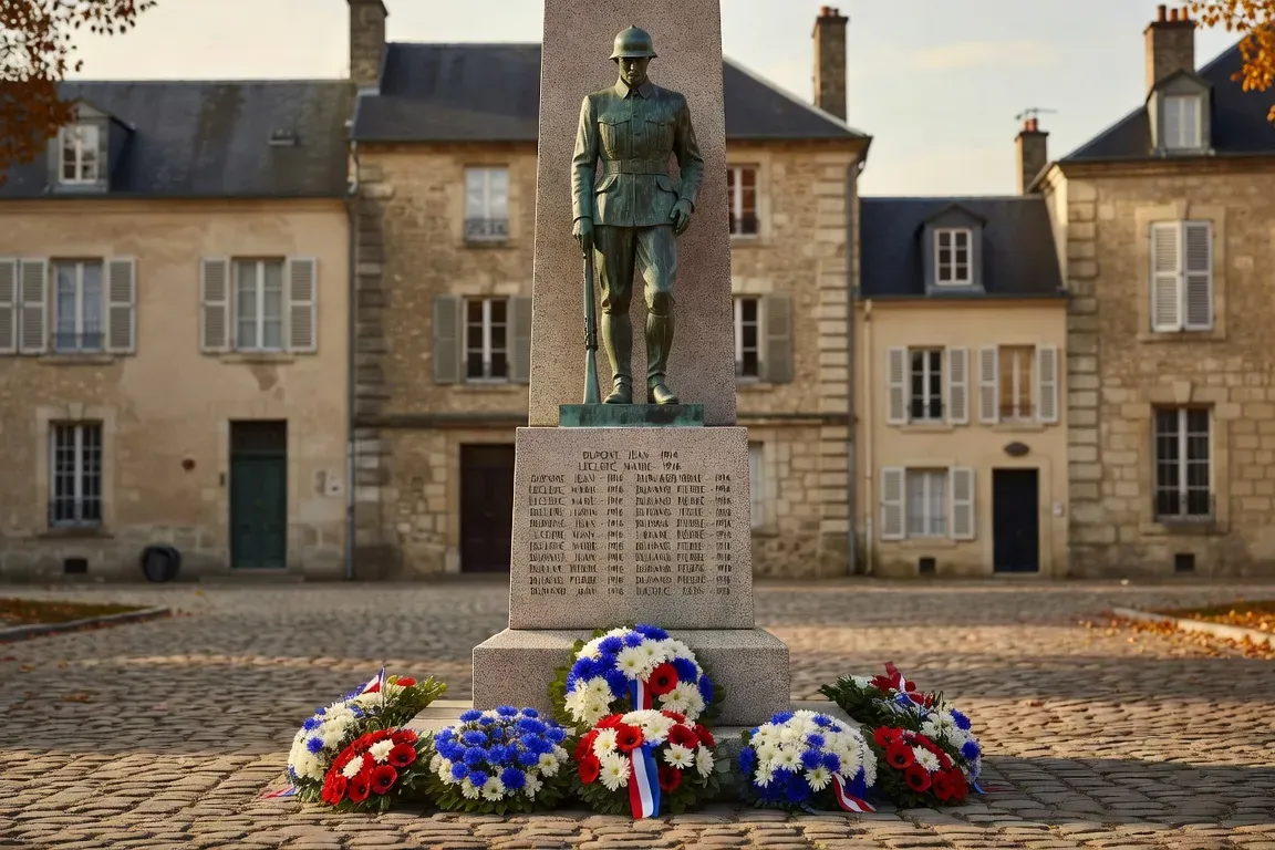 Cérémonie du 11 novembre au monument aux morts du square Castan à Besançon