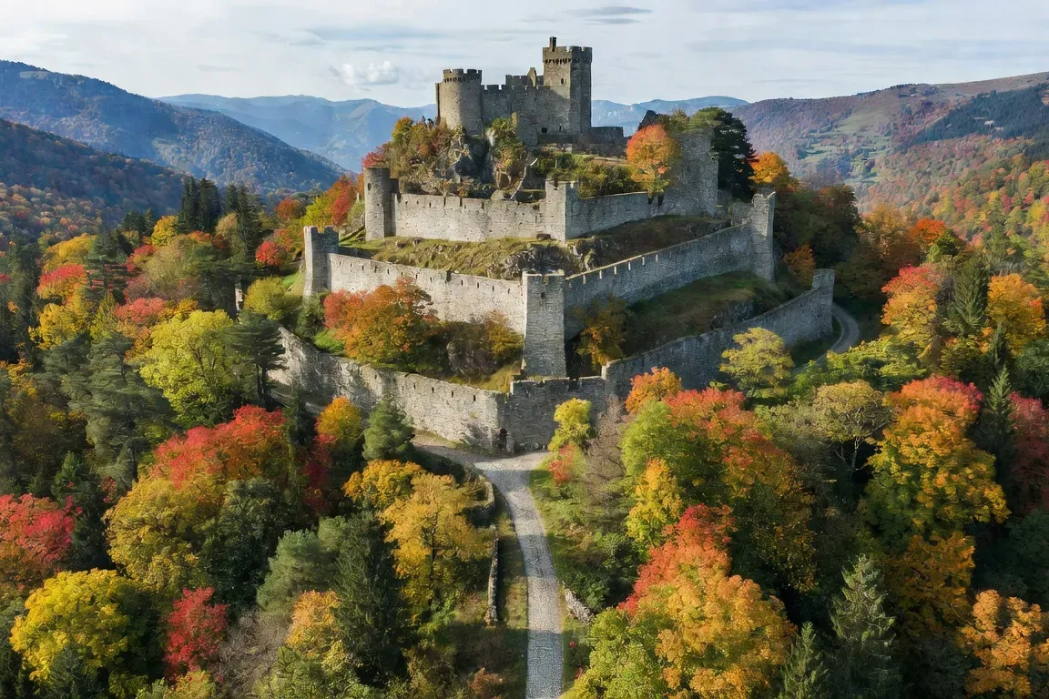 Fort de Joux dominant la cluse de Pontarlier, vue depuis la D437