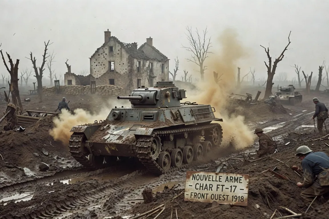 Char FT-17 français sur le front occidental, nouvelle arme de la Grande Guerre
