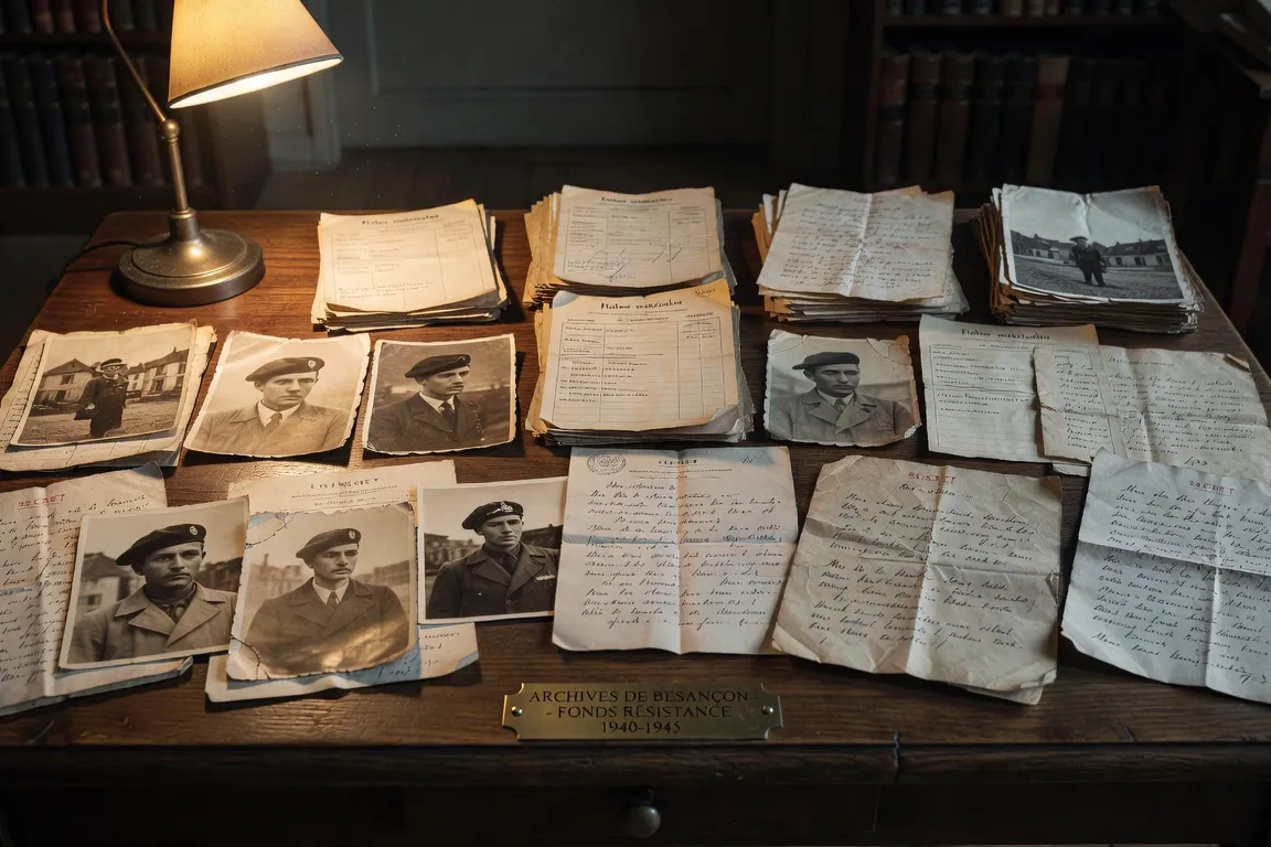 Archives et photographies de la Résistance dans le Doubs, documents de la Seconde Guerre mondiale