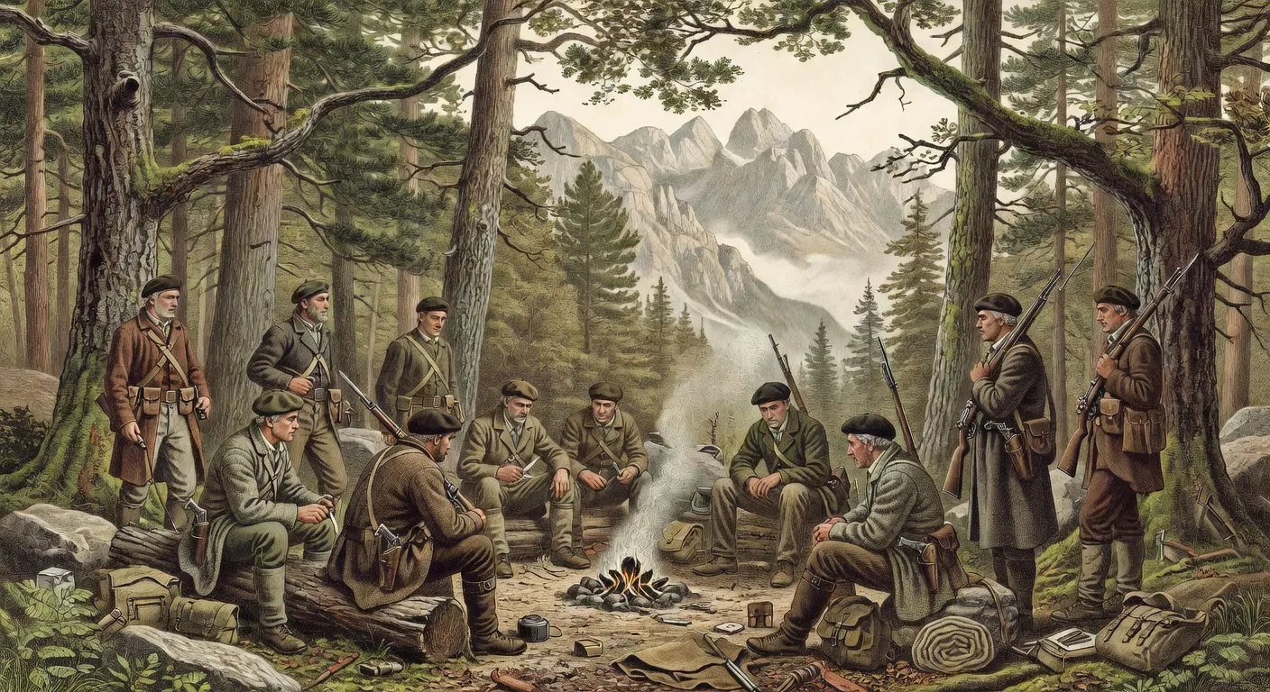 Foret du Haut-Doubs ou se cachaient les maquisards de la Resistance franc-comtoise