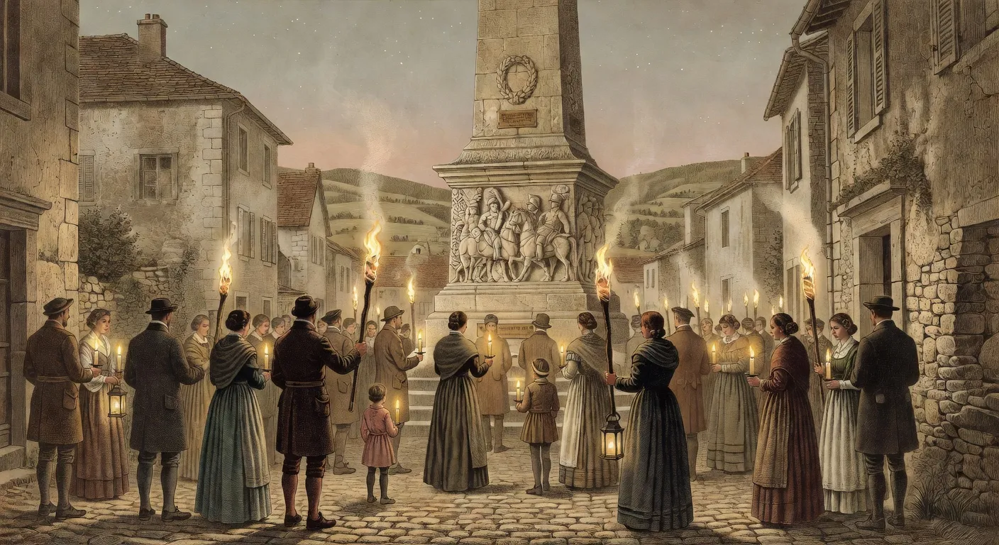 Eleves participant a une ceremonie du souvenir dans le Doubs