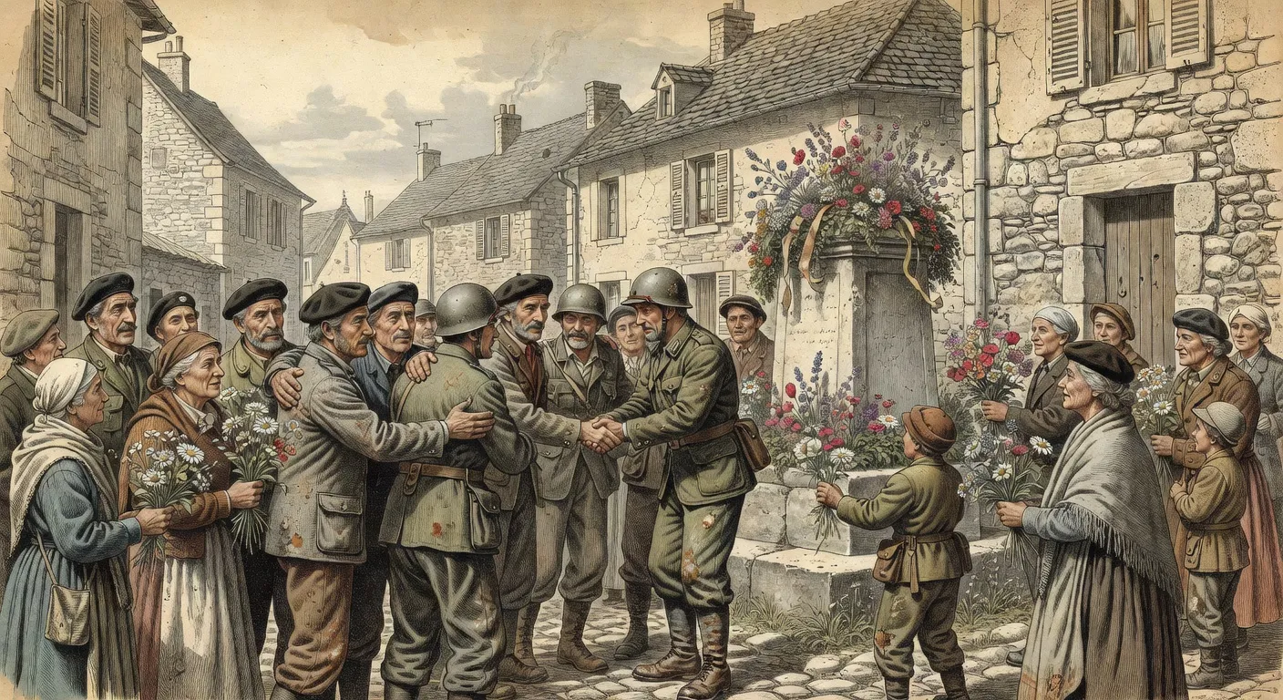 Pont provisoire construit par les forces alliees sur le Doubs en 1944