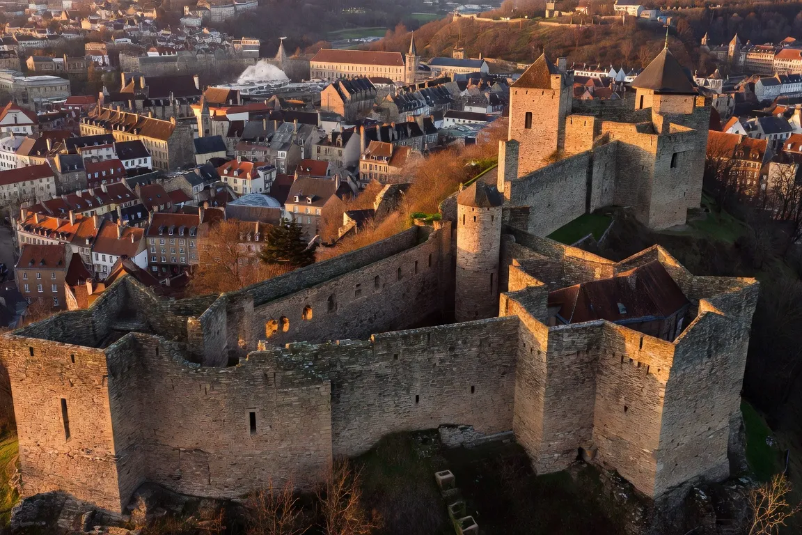 La citadelle de Belfort, forteresse Vauban et lion de Belfort, patrimoine militaire